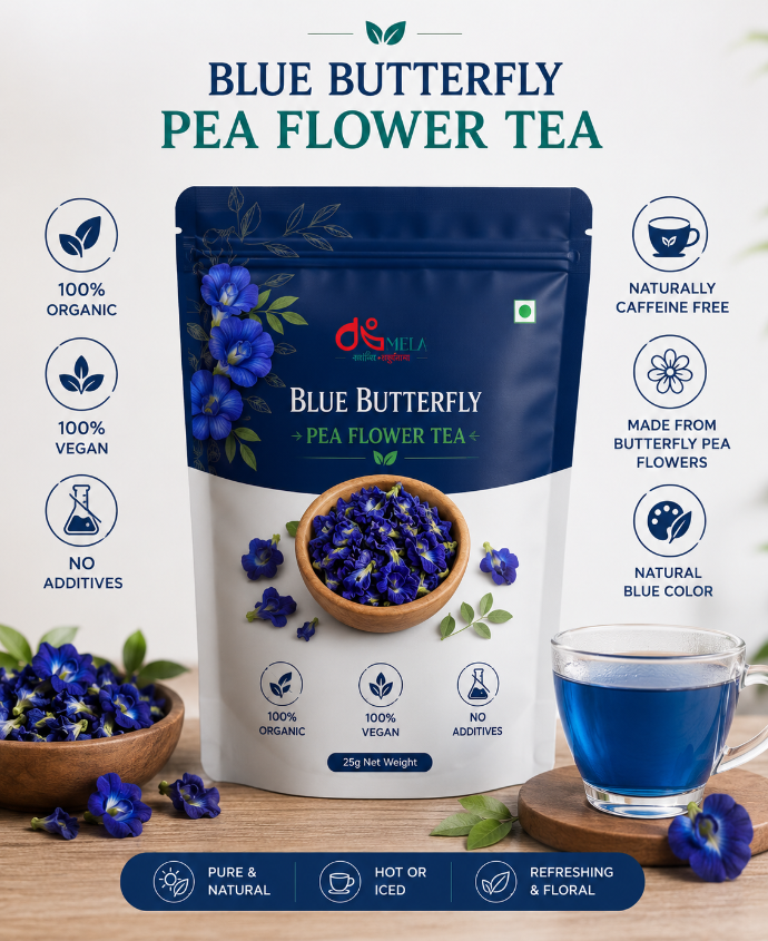 blue tea packet