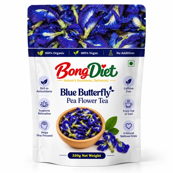 Premium Blue Tea 250g – Pure Butterfly Pea Flower Tea | BongDiet